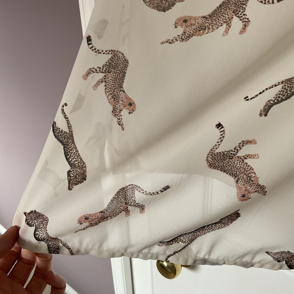 Vero Moda Cream Colour Sheer Leopard Top - Picture 6 of 16